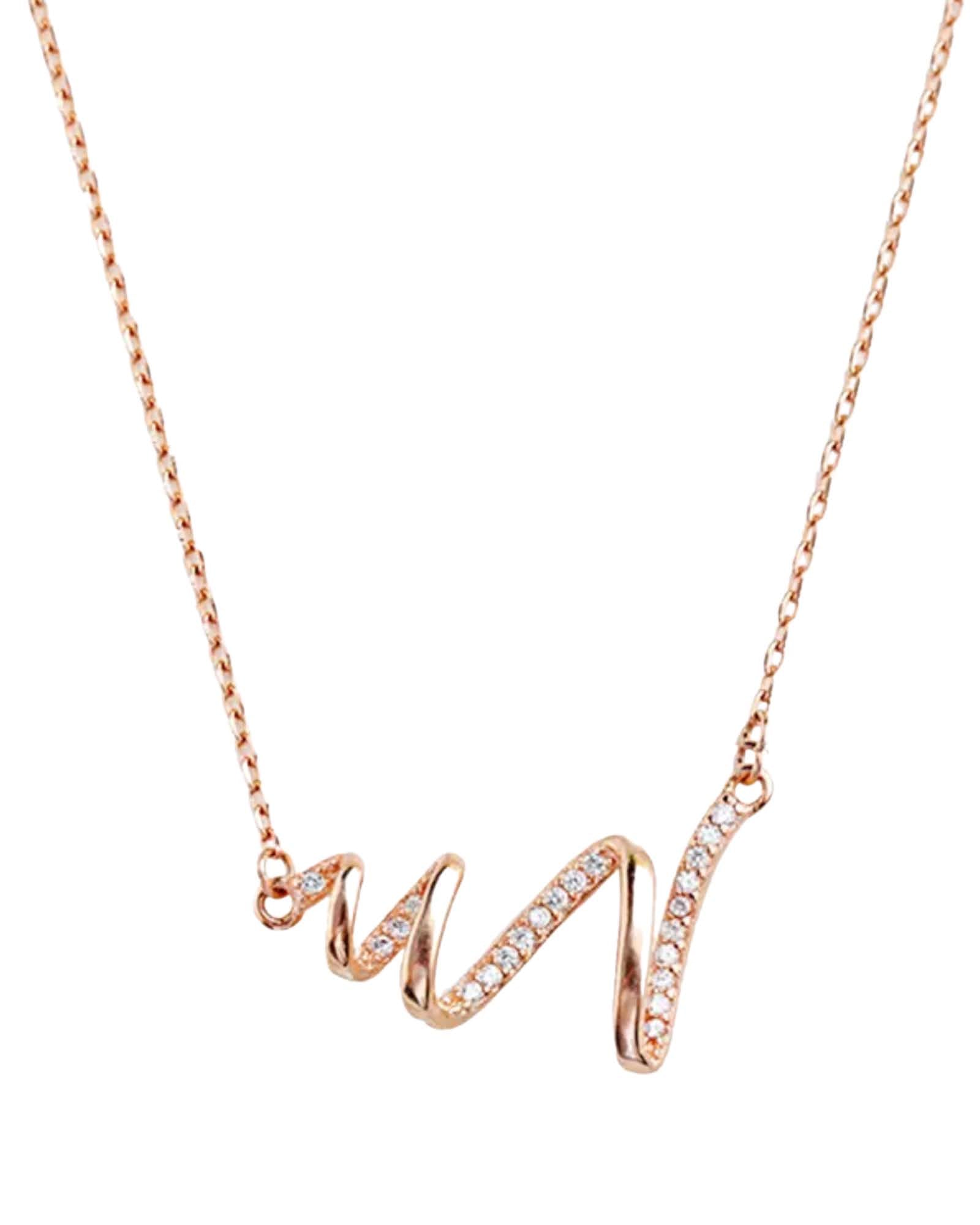 Lia Diamond Wave Necklace