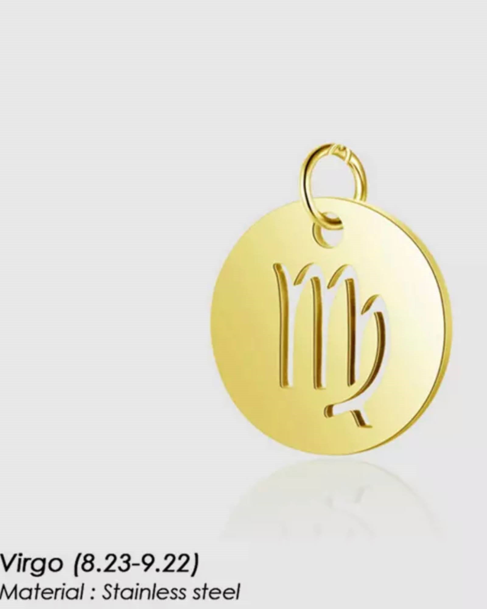 Zodiac Disc Necklace