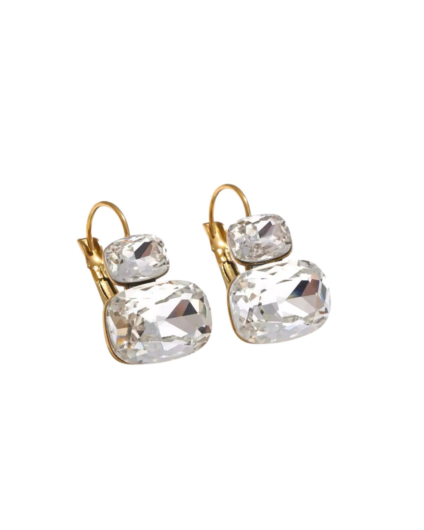 Cushion Cut Sparkle Earrings