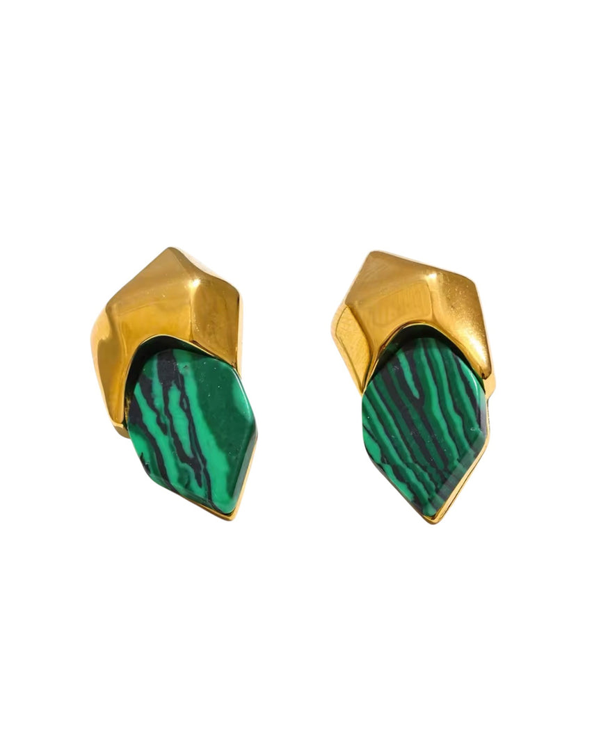 Emerald Strata Studs