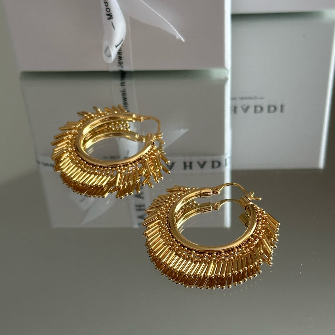 Hoop Boho Earrings - Free-Spirited Elegance