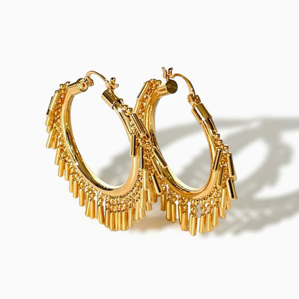 Hoop Boho Earrings - Free-Spirited Elegance