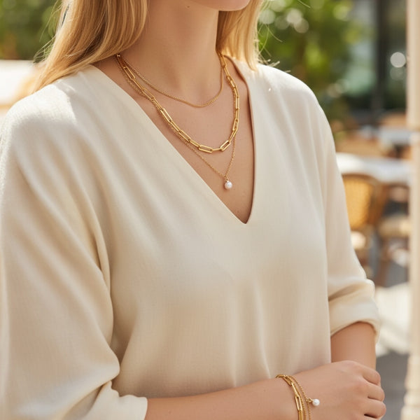 layered-link-pearl-necklace