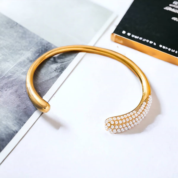 Serene Pearl Cuff Bracelet