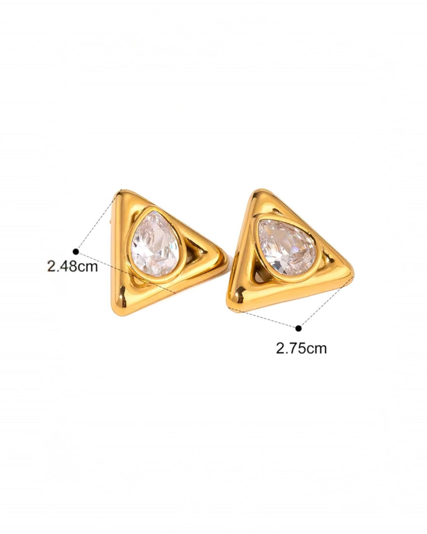 Teardrop Earrings - Triangle