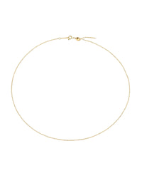 Lia Haddi Adjustable Chain Necklace - Stainless Steel, 14K Yellow Gold Plated, 45cm Length, Tarnish Resistant, Water-Resistant, Hypoallergenic, Personalized and stylish design from Lia Haddi's collection. Charms for Letters, Zodiac, and Birthstone sold separately.