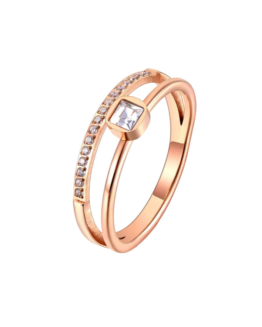 Bezel Princess Ring