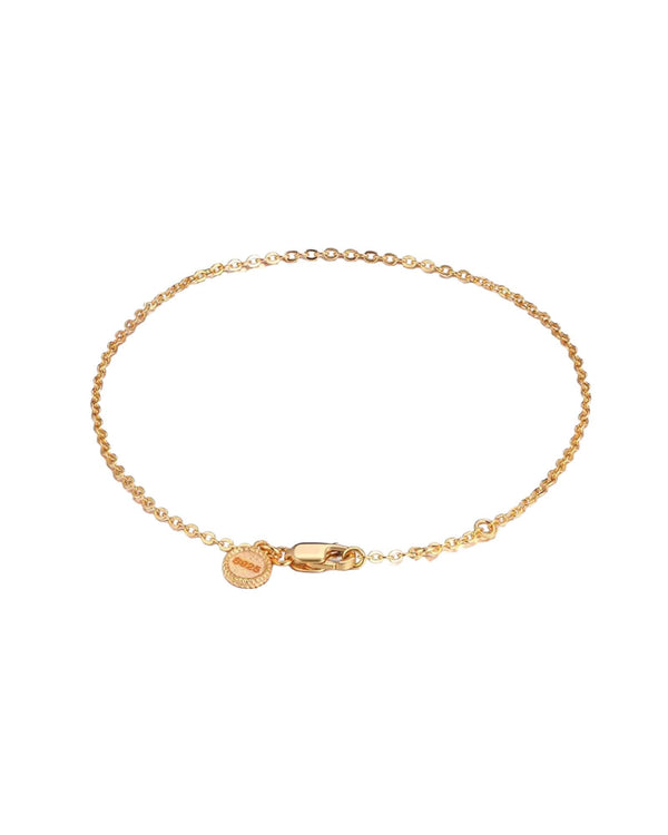 Deese Dainty Bracelet by Lia Haddi - S925 18K Yellow Gold Plated, Tarnish resistant, water-resistant, hypoallergenic, chain bracelet. Length 8.5 inches.