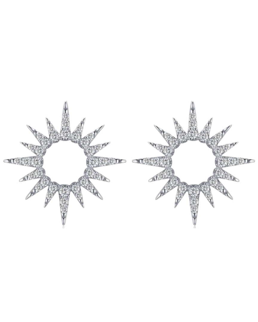 Lia Haddi Kate Earrings - S925 Rhodium Plated, Tarnish Resistant, Water-Resistant, Hypoallergenic, Elegant and minimalist design from Lia Haddi's collection.