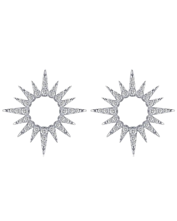 Lia Haddi Kate Earrings - S925 Rhodium Plated, Tarnish Resistant, Water-Resistant, Hypoallergenic, Elegant and minimalist design from Lia Haddi's collection.