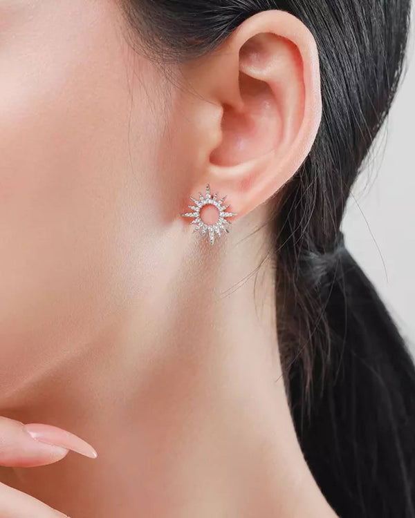 Lia Haddi Kate Earrings - S925 Rhodium Plated, Tarnish Resistant, Water-Resistant, Hypoallergenic, Elegant and minimalist design from Lia Haddi's collection.