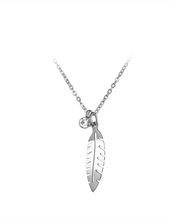 Leaf Bezel Necklace