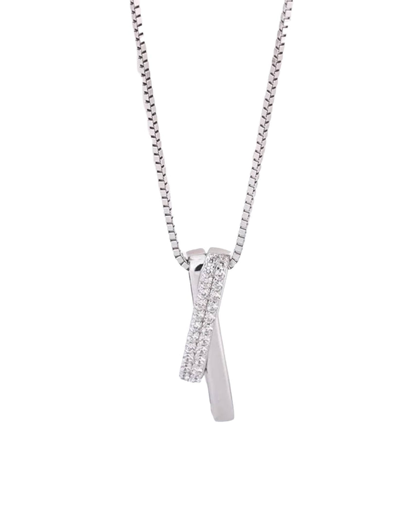 Lia Diamond Criss-Cross Necklace