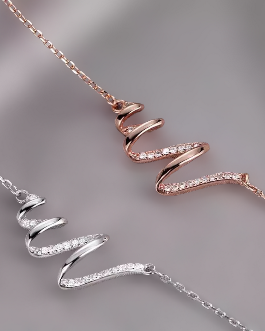 Lia Diamond Wave Necklace