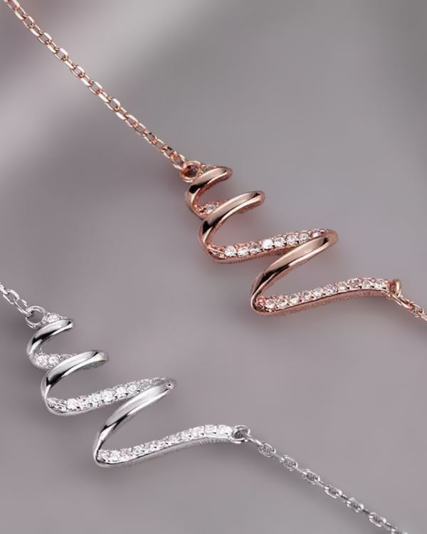 Lia Diamond Wave Necklace