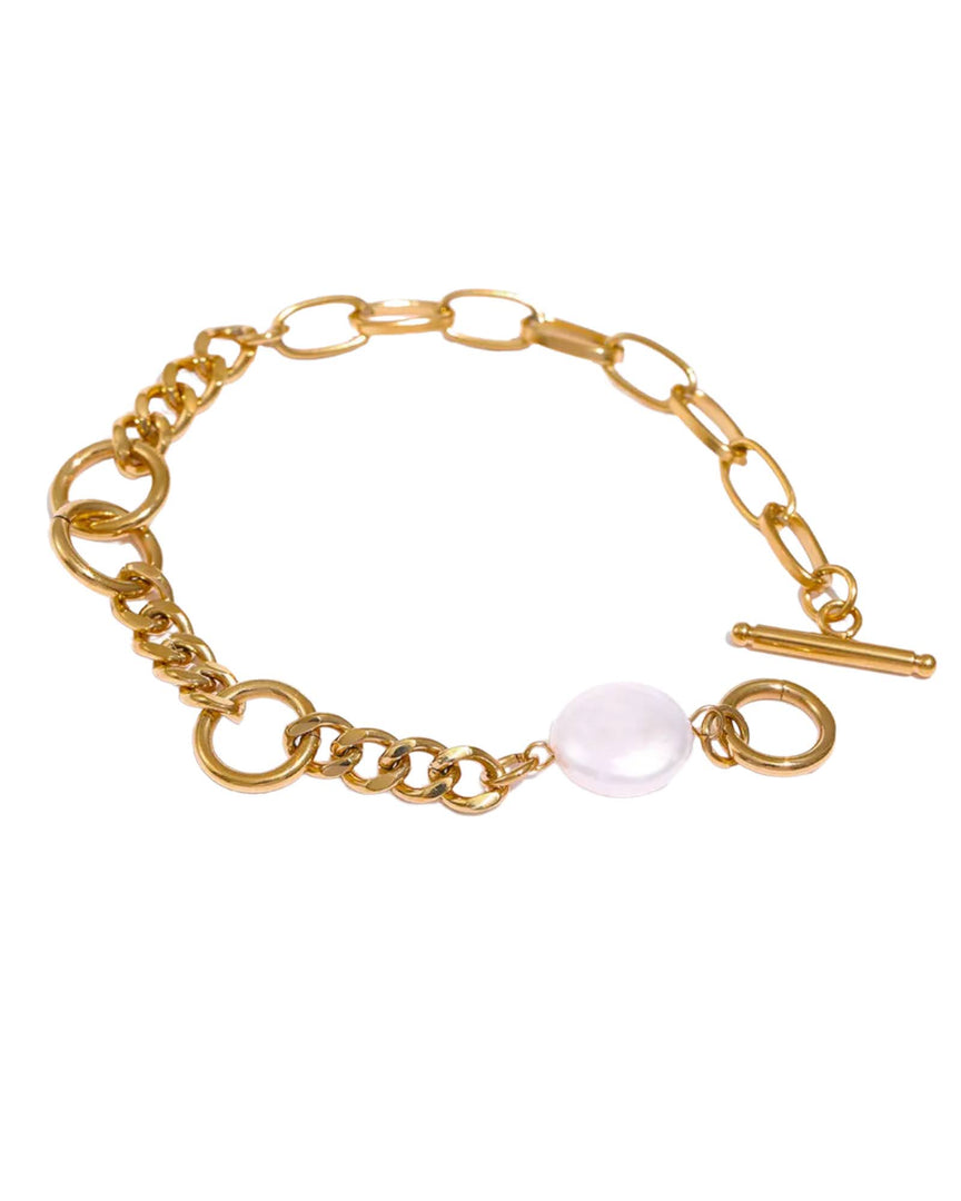 Natural Pearl Chain Bracelet