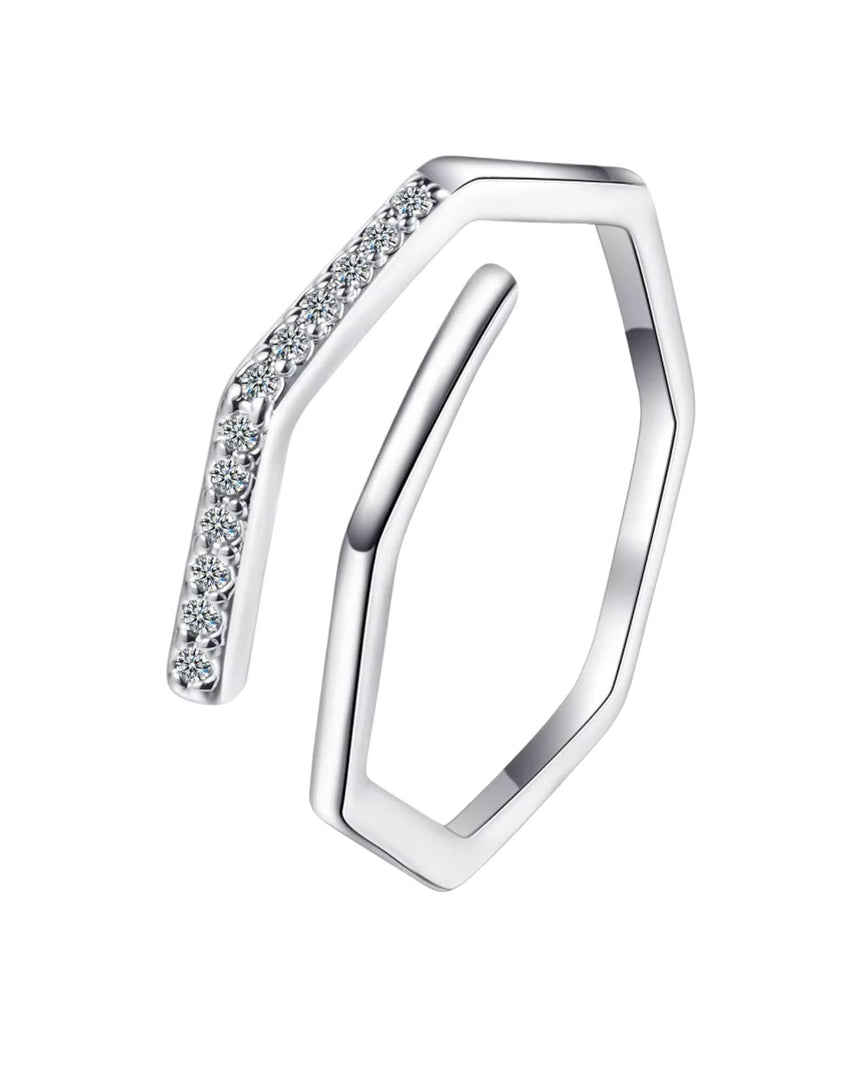 Open Edge Diamond Ring