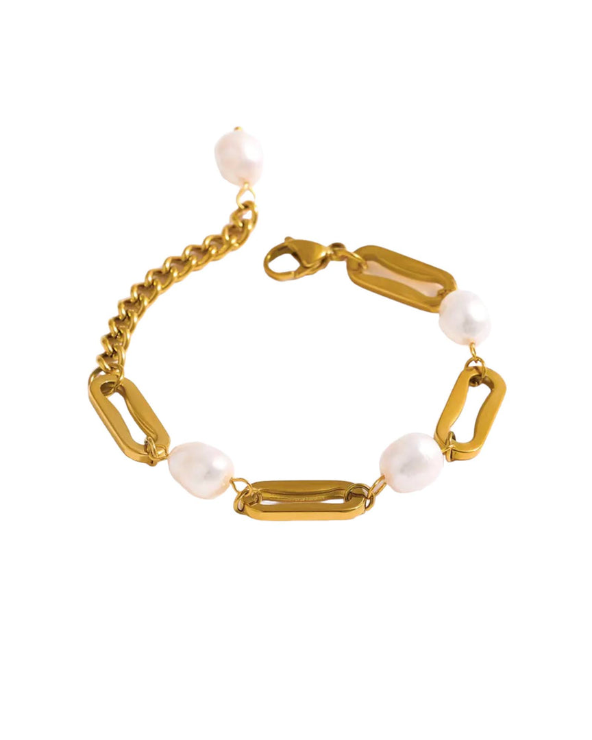 Ovale Chain pearl Bracelet