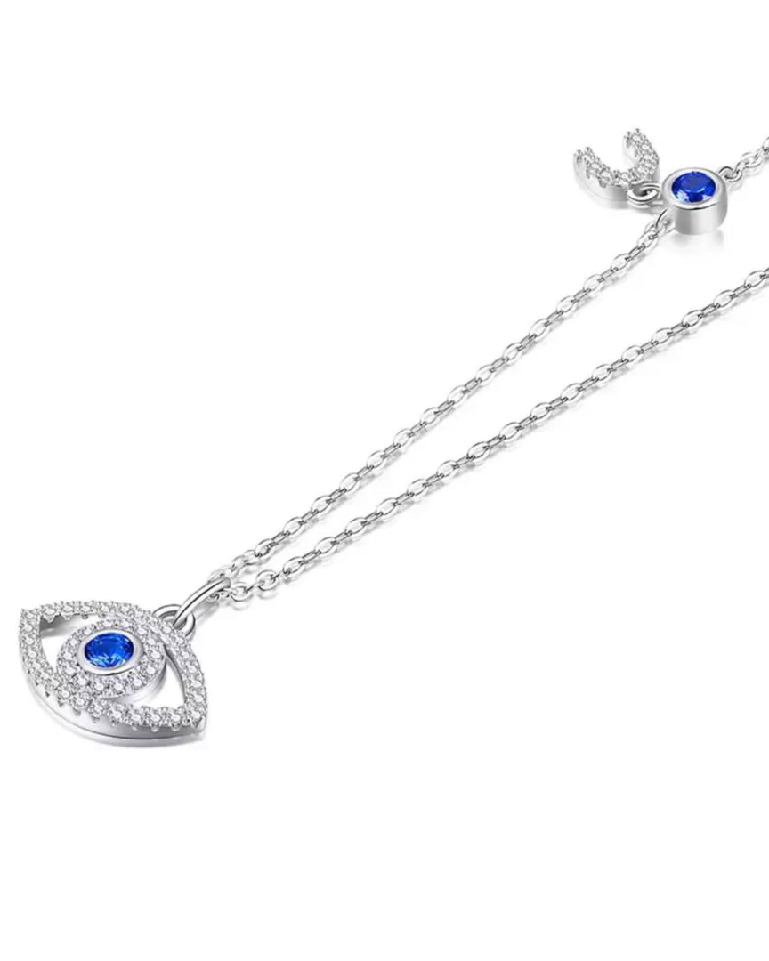 U, Evil Eye Pedant Necklace